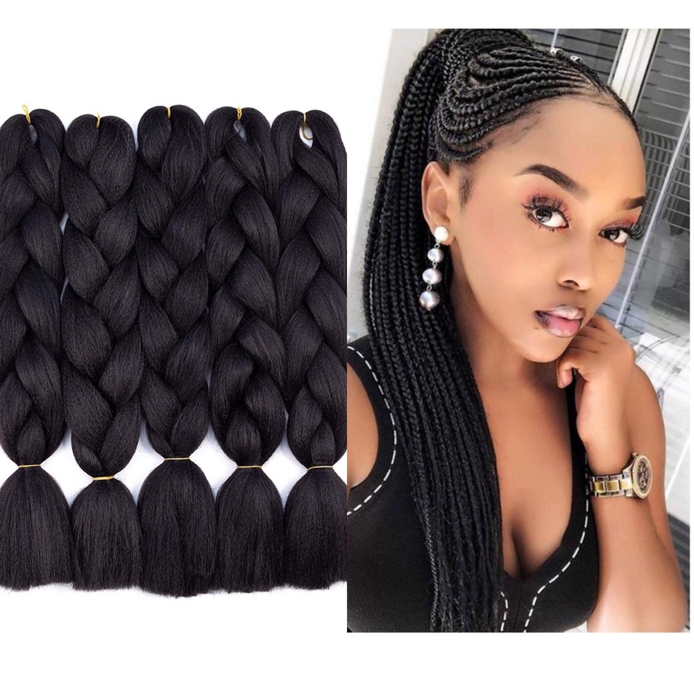 6pc Synthetic Braiding Hair - Picture 1 of 5